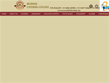 Tablet Screenshot of munnarcateringcollege.edu.in